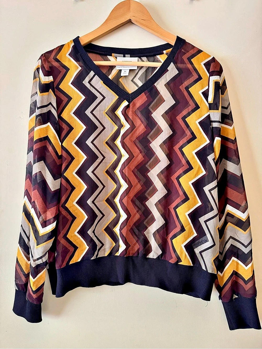 Missoni Target 20th Anniversary Collection Sheer Geometric Pullover in Medium